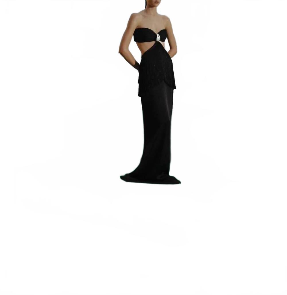 NEW BAOBAB dua strapless dress in black